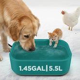 BietrunPro 5-5L water bowl front view showing large capacity for big dogs and multiple pets
