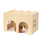 Bifeaw guinea pig hideout interior offers cozy privacy for pets