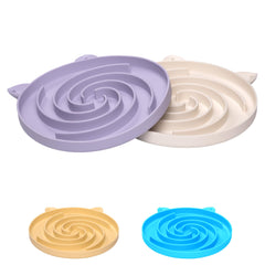 Bifeaw slow-feeder bowl with spiral pattern slows eating for mindful meals.