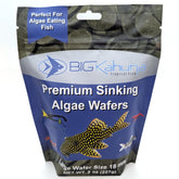 BIG KAHUNA TROPICAL FISH algae wafer packaging highlights freshness for bottom feeders.