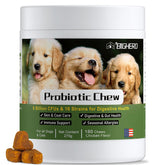 BIGHERO Probiotics for Dogs chicken-chews support digestion and are highly palatable.
