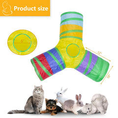 Bigladious 3Way Cat Tunnel extended invites curiosity and active play for indoors.