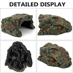 BIGWE resin turtle hideout side view demonstrates stable, secure shelter.
