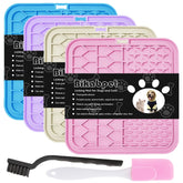 Bikabpet lick mat for dogs and cats used during meals and treats to calm pets.