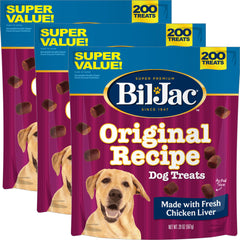 Bil-Jac Original Soft Training chicken liver bag front, premium rewards.