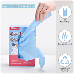 Bilibara cat litter bags scented odor-control helps keep the litter box smelling fresh.