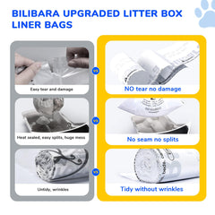 Bilibara 60-pack liner set keeps households stocked for cleanup.