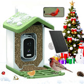 Billber birdfeeder camera front view captures crisp backyard bird visits.