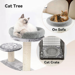 Billionchains cat bed anti-slip bottom ensures stable resting on floors and carpets.