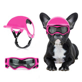 BillionChains dog helmet pink front view showing secure fit for outdoor rides.
