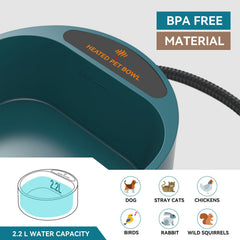 Billionchains BPA-free material ensures safer, odor-free water for pets