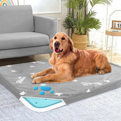 Biloban waterproof dog bed large: front view shows spacious comfort for big dogs
