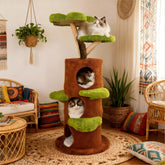 BingoPaw top platform 58inch cat tree provides a cozy lounging perch for naps.