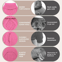 BINGPET cable-knit gingham patchwork dog sweater adds chic style for photoshoots