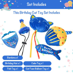 BINGPET birthday cake toy delivers interactive crunch during gentle chasing and batting.