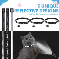 BINGPET adjustable cat collar 8 to 11.8 inches fits kittens and small cats.