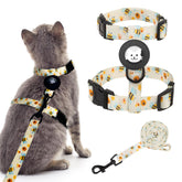 BINGPET cat harness bee-pattern fabric for daily outdoor walks