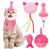 BINGPET catnip toys indoor bandana – adds festive style to cat birthday play