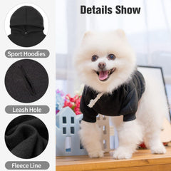 BINGPET dog hoodie back view highlights convenient pullover design for easy on-off wear.