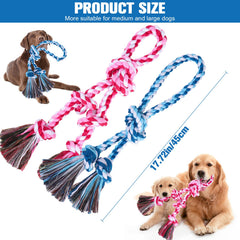 BINGPET natural cotton rope toy texture highlights safe odor-free material