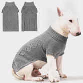 BINGPET foldable-turtleneck dog sweater provides cozy warmth for medium dogs.