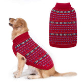 BINGPET dog sweater snowflake pattern close-up for festive warmth.