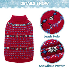 BINGPET dog sweater thick acrylic fabric for cold protection.