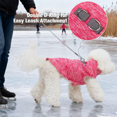 BINGPET fleece vest dog front view highlighting easy pullover design