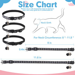 BINGPET reflective paw prints design enhances 360-degree visibility at night.
