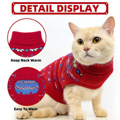 BINGPET turtleneck knitted sleeveless sweater close-up