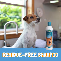 Bio-Groom Cruelty-free label on packaging signals ethical, pet-safe formula.