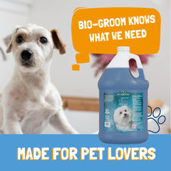Bio-Groom Super Whitening coat sheen close-up; pearlescent brightness enhances look.