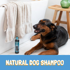 Bio-Groom Ultra-Black Shampoo coconut oil ingredients on label for coat care.