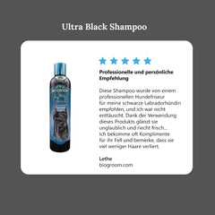 Bio-Groom Ultra-Black Dog Shampoo puppy-safe formula supports gentle cleansing.