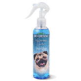 Bio-Groom Waterless Shampoo bottle pour demonstrates quick no rinse bath for dogs