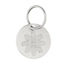 BIOPOWER PET Shield tag on a dog's collar shows toxin-free protection.