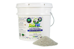 BioTurf granular turf infill in a 3.5 gallon pail for safe outdoor odor control