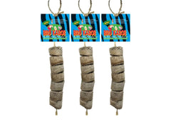 Bird Kabob Mini 3-Pack offers shreddable wood for parrot enrichment and interactive play.