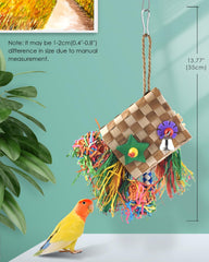 Bissap foraging shredder toy promotes busy play and mental stimulation in parrots.