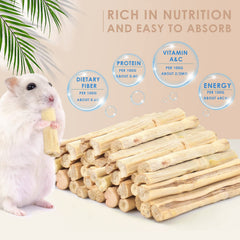 Bissap bamboo chew sticks highlight natural materials and ingredients.