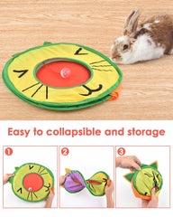 Bissap Pop Up Cat Cube folded-storage: collapsible design for easy transport and compact storage.