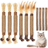 Bissap silvervine chew stick pack-front highlighting natural materials for cats' play