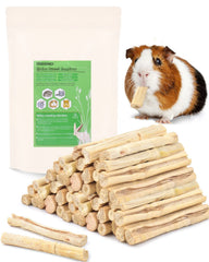 Bissap sweet bamboo chew sticks pack close-up showing natural material and pack size for pets