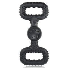BiteKing natural rubber dog toy close-up texture shows durability for large chewers.