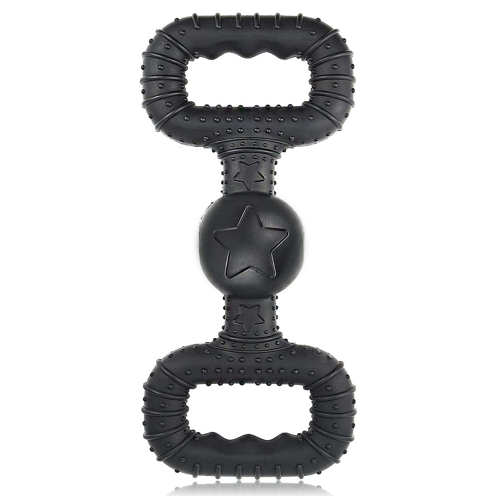 BiteKing natural rubber dog toy front view for durable medium-chewer play.