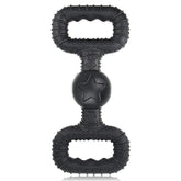 BiteKing natural rubber dog toy front view for durable medium-chewer play.