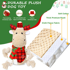 BitPeUG Christmas dog toy removable scarf—versatile play options during holidays.
