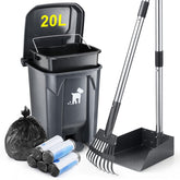 Biubiucat dog poop bin lid open for easy disposal.