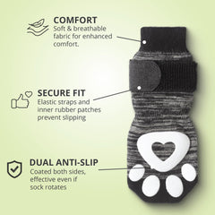 Bixie paw protection for outdoors cushions paws on hot pavement.