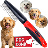 Bixy Pixy poodle comb rotating teeth closeup for gentle detangling and reduced pulling.